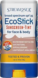 Stream2Sea EcoStick SPF 35 Mineral Sunscreen Stick | Sweat & Water Resistant Sunblock | USDA Approved Biodegradable & Reef... Price In India
