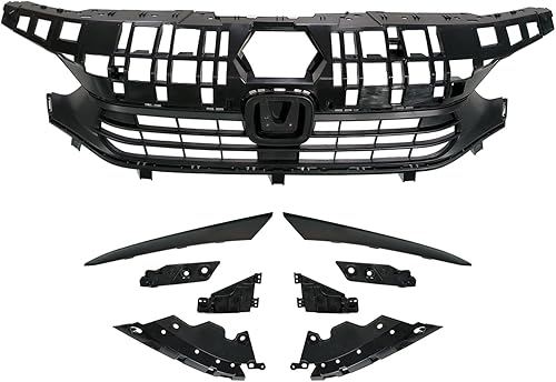 Miniatura 2 de Rejilla superior de parachoques delantero + moldura de párpado compatible con Honda Civic Sedan 2022 2023