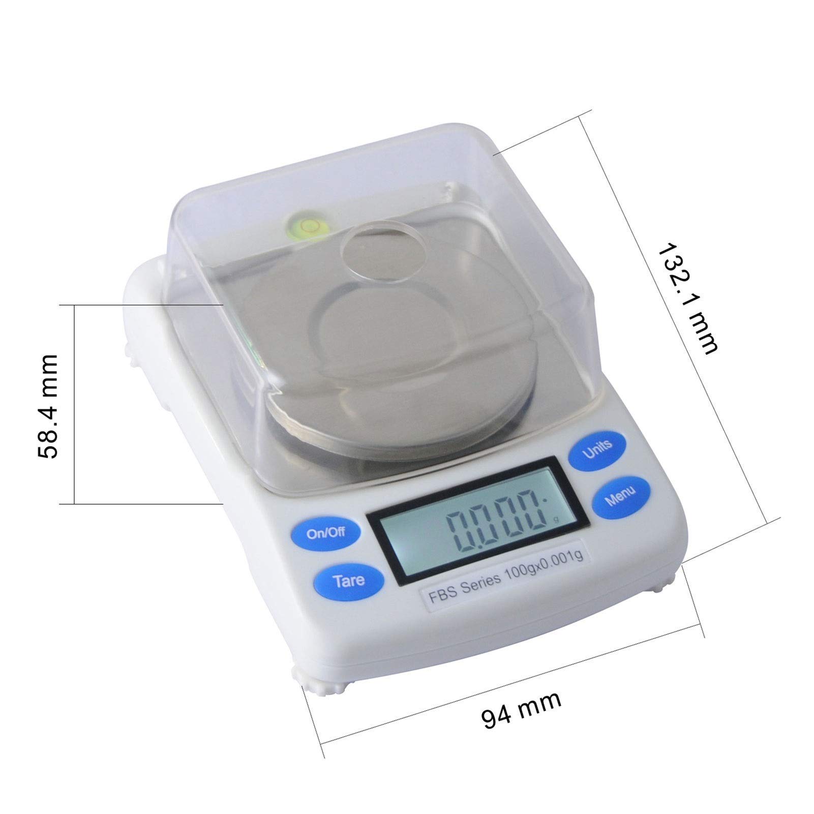 0.001g cyfrowa waga elektroniczna, precyzyjna diamentowa waga jubilerska, waga do analizy laboratoryjnej, 6 jednostek z wyświetlaczem LCD, waga w karatach biżuterii, funkcja tarowania