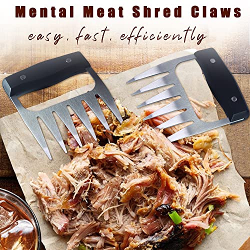 Pfunlieoo Meat Claws For Shredding, Metal Meat Shredder Claws, Easily Shred & Cut Meats, Chicken Shredder Tool, Stainless Steel Bbq Bear Claws For Barbecue, Grill, Gifts, Heat Resistant, Easy To Clean #TOP1