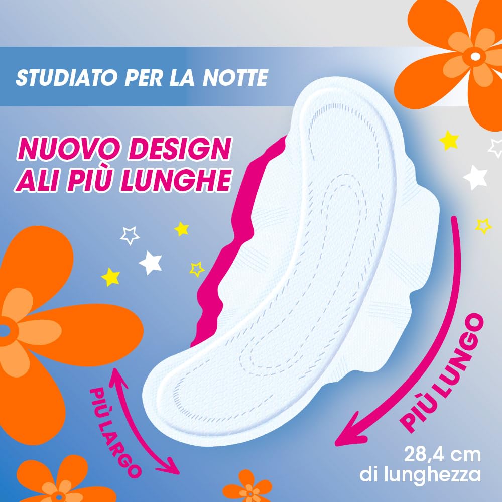 Lines Idea Ultra Notte con Ali, Pacco Scorta da 48 Assorbenti