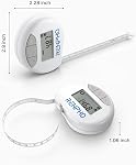 Mesure de la bande intelligente RENPHO Rubans de mesure Bluetooth pour la mesure du corps Muscle Gain Fitness Bodybuilding Circonférences rétractables Poches & cm