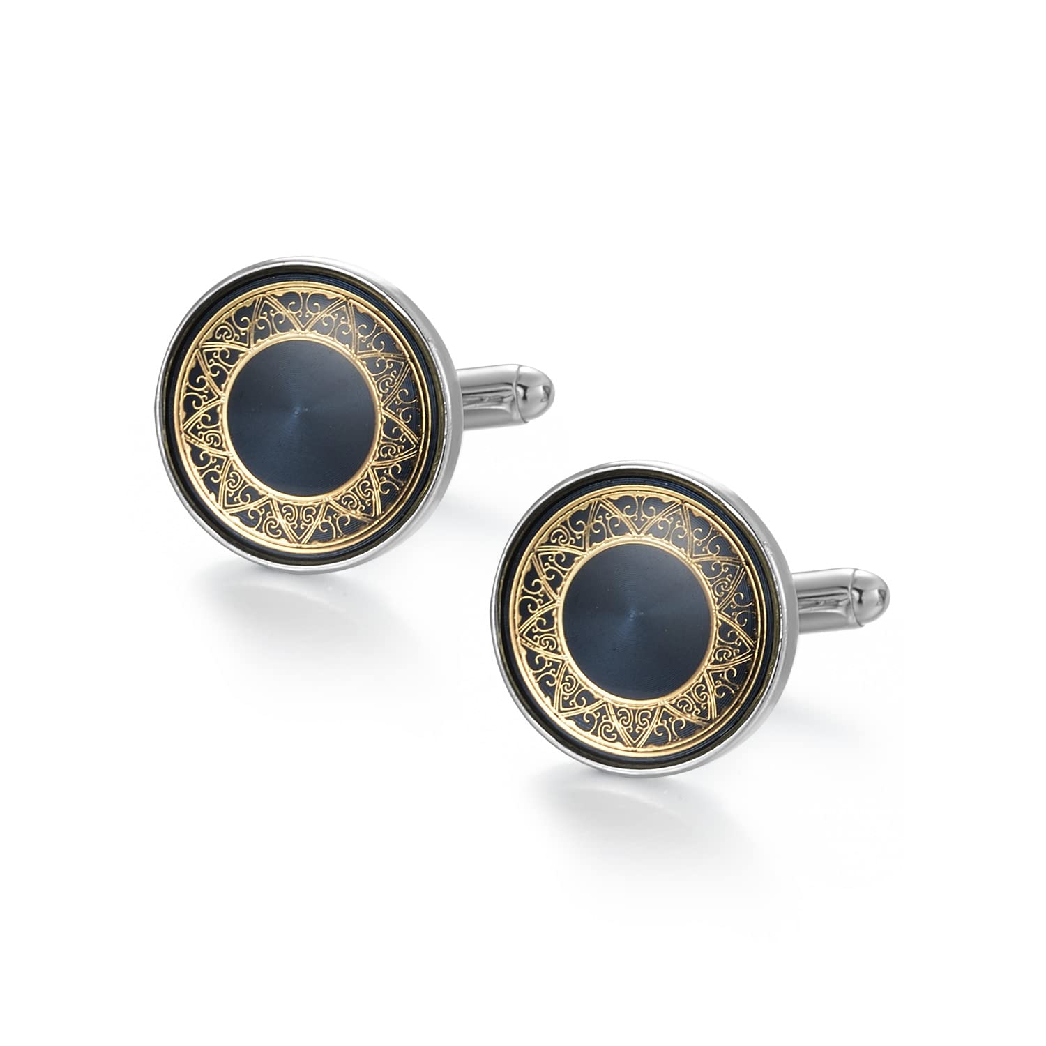 UJOY Boutons de manchette pour cravate, boutons de smoking, porte-clés pour homme avec boîte cadeau