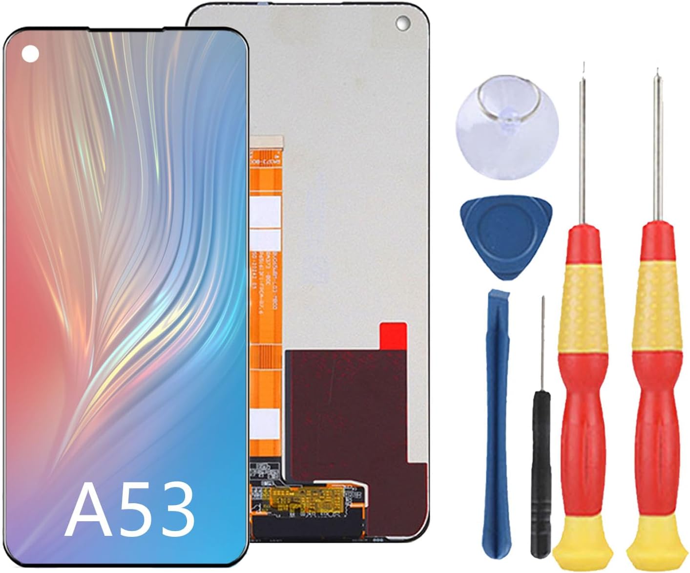 LCD Display Compatible with Oppo A53 4G 2020 CPH2127 LCD Display Touch Screen Assembly Repair Replacement Parts with Tools