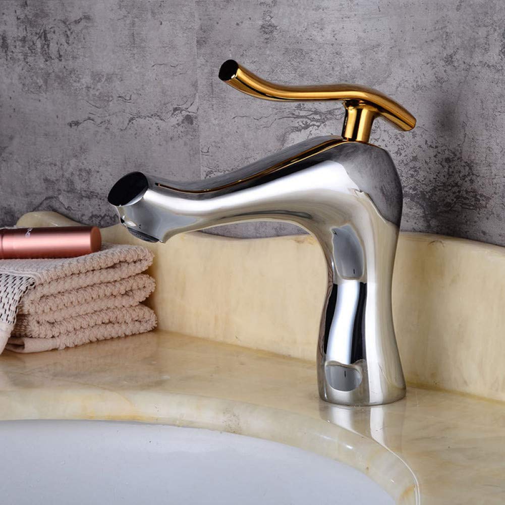 Robinet de lavabo mitigeur monocommande en laiton pour boîtier de salle de bain