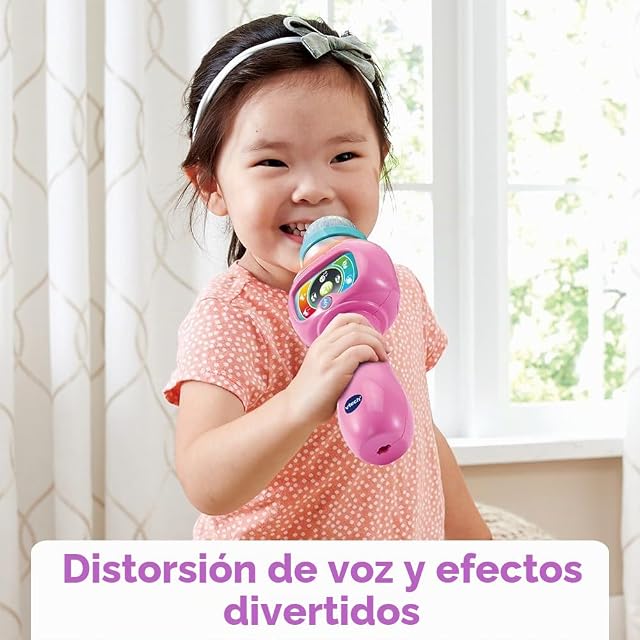 Foto 4 de 7 de VTech Super Micro Magic'Fun Rose, Micrófono Karaoke Niño Inalámbrico