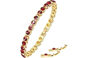 Elegant Rose Gold Tennis Bracelet for Women's Weddings