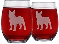 Vista 7 de Copas de vino sin tallo de Corgi (juego de 2) Regalo único para amantes de perros Grabadas a mano con el nombre de la raza en la parte inferior