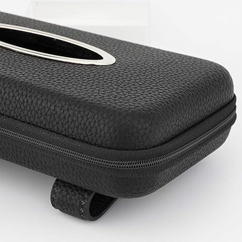 Miniatura 5 de Soporte para pañuelos para visera de auto o asiento trasero, estuche dispensador de servilletas y pañuelos hecho de piel sintética
