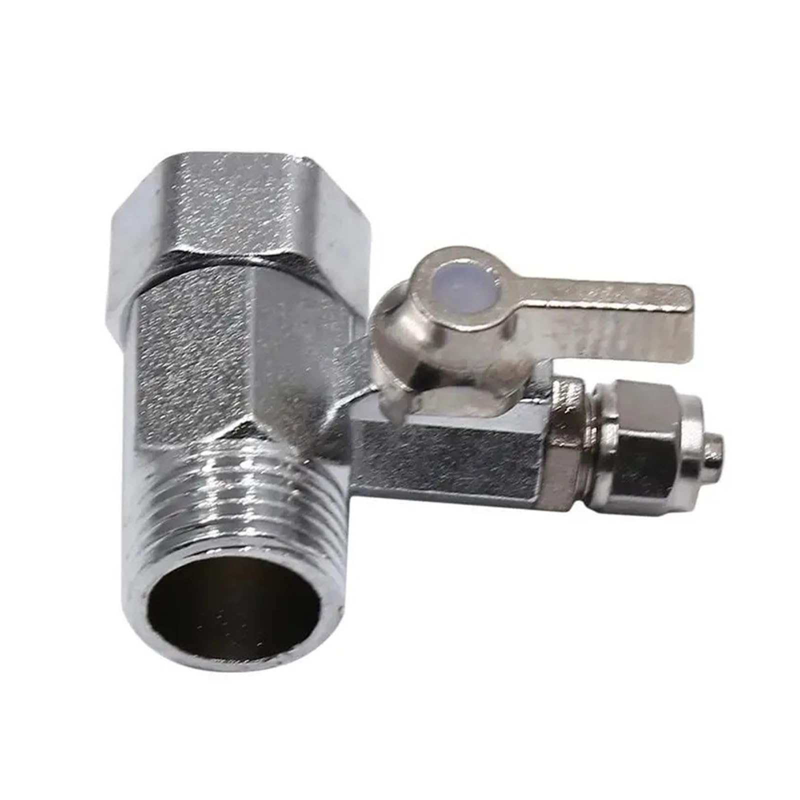Shower Hose Diverter 1/4'' 1/2'' Male 1/4 3/8 Tube Water Adapter RO Feed Ball Valve Faucet Filter Reverse Osmosis System(1I2 Thread to 1I4)