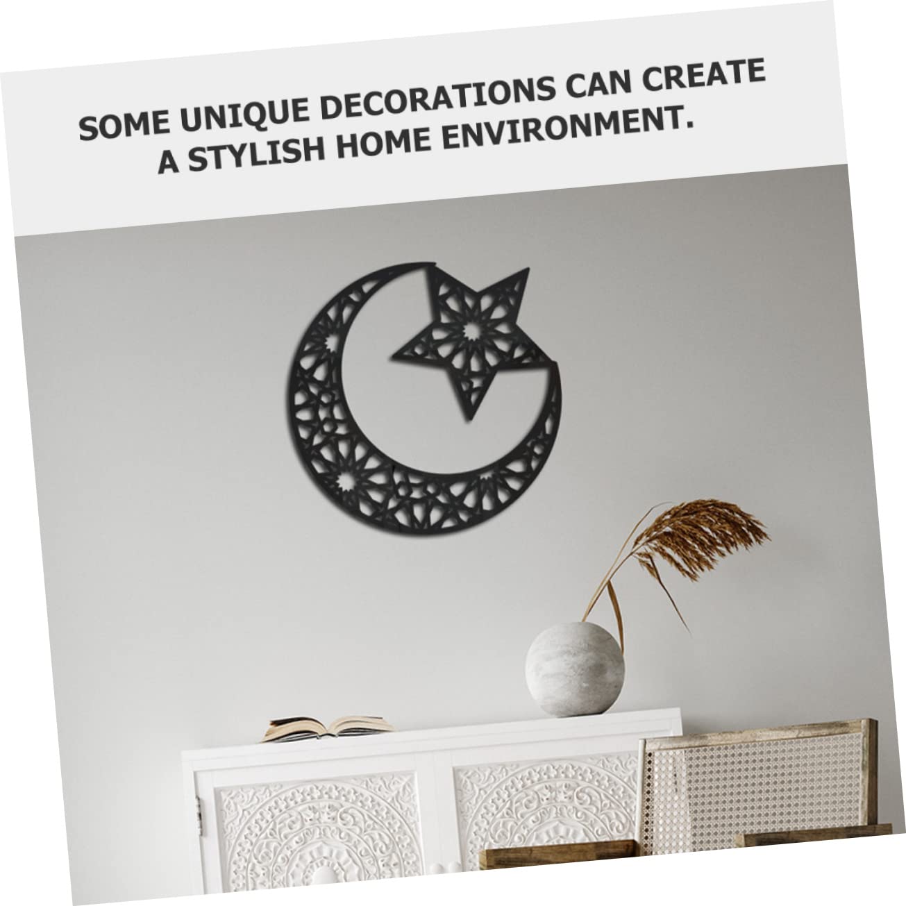BESTonZON 4piezas Pegatinas De Espejo Acrílico Para Paredes De Habitaciones Infantiles Diseño De Luna y Estrellas Decoración Removible Para Dormitorio y Guardería Adhesivos y