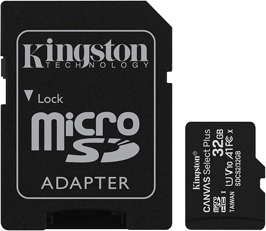 Kingston 32GB microSDHC Canvas Select Plus Class 10 Flash Memory Card SDCS2 Memory