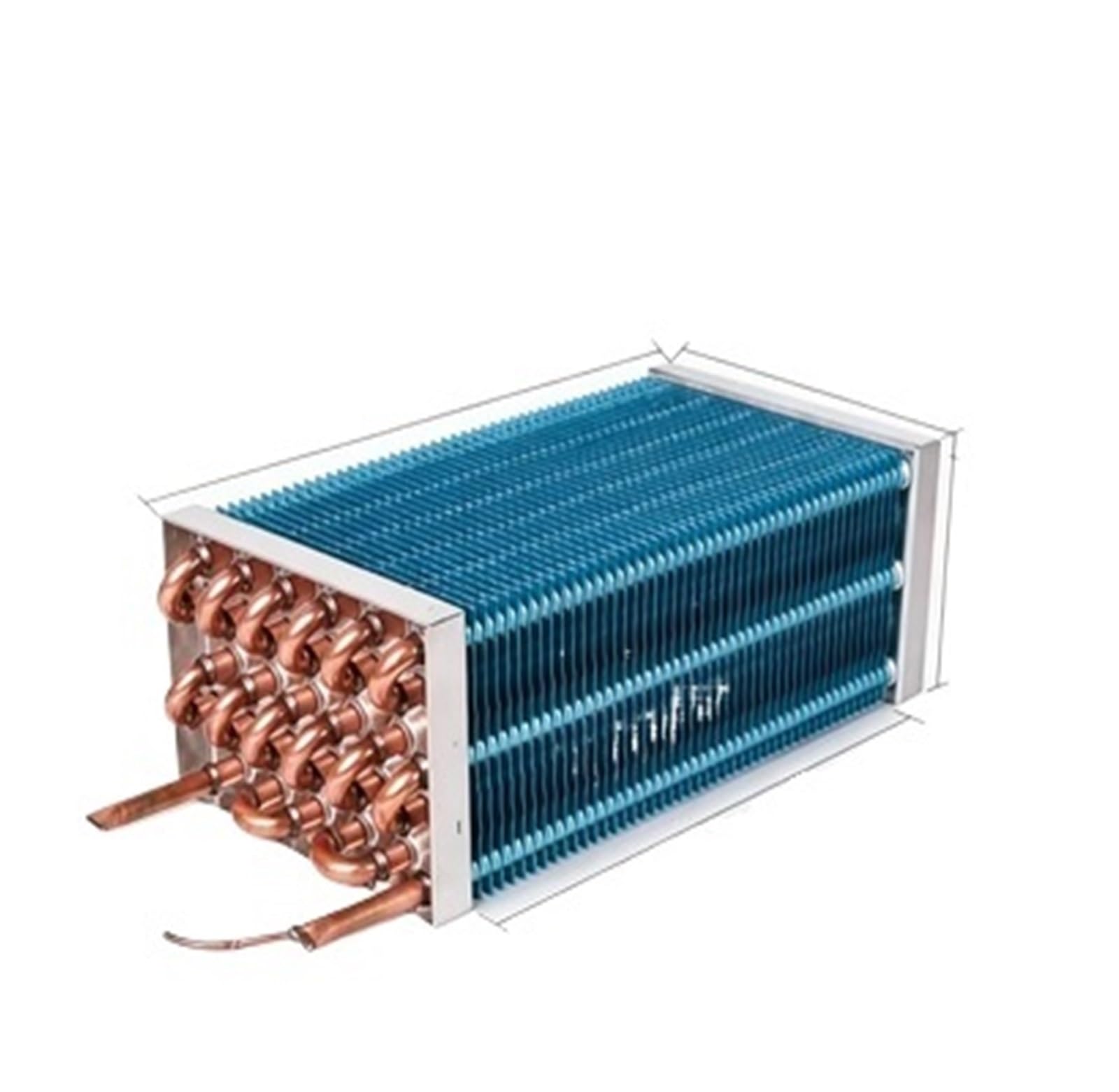 Vetrina for La Refrigerazione Dell'evaporatore Del Frigorifero Del Congelatore | Condensatore di scarico con tubo in rame raffreddato ad acqua raffreddato ad aria(D)