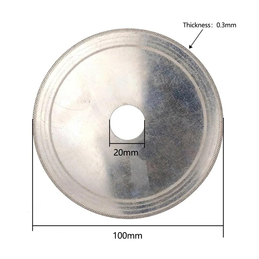 Ostrza do cięcia szkła, Diamentowa tarcza tnąca do rękodzieła ze szkła ceramicznego z kamienia(110x20x0.3)