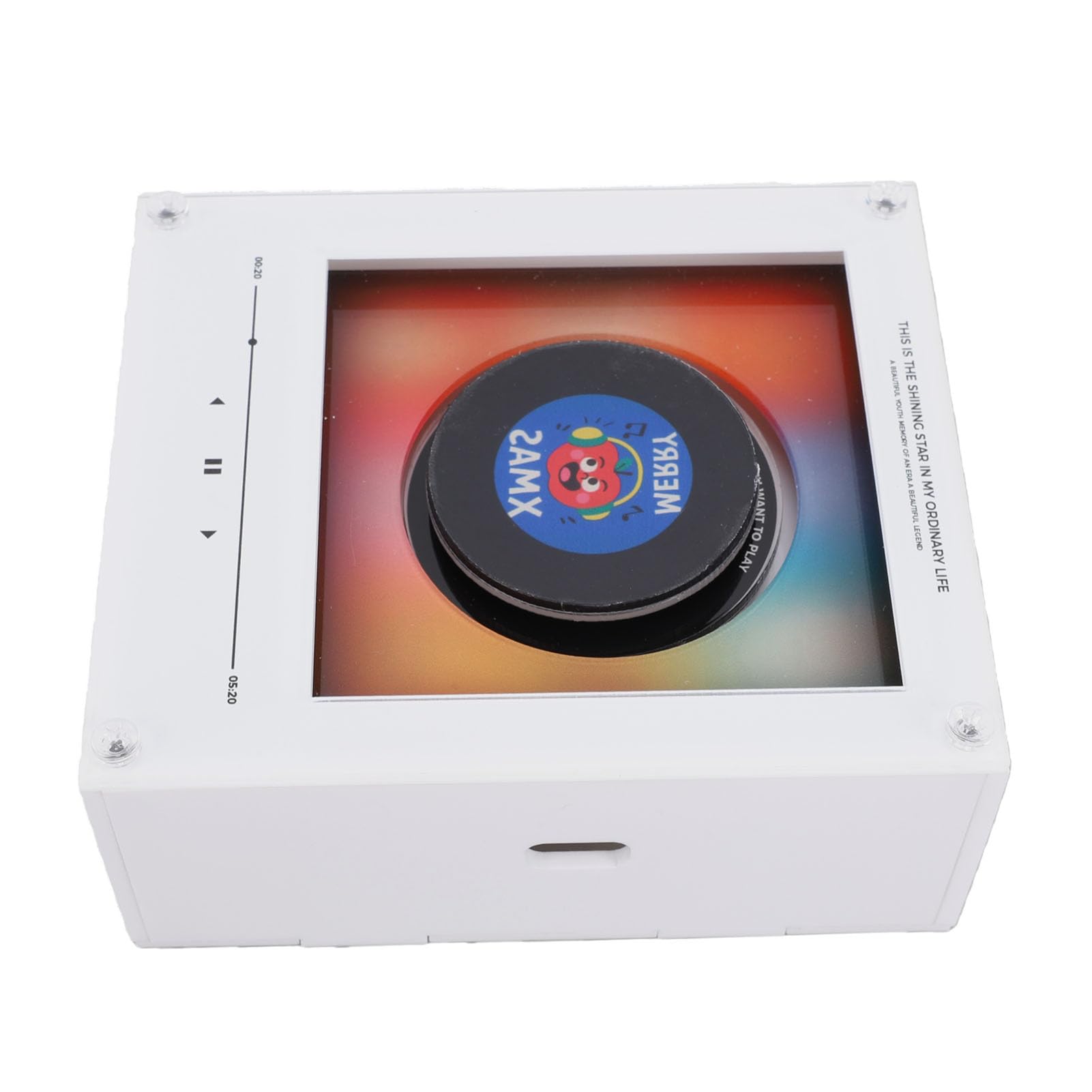 Fdit Lettore Musicale NFC, Magnete da Registrazione retrò con Luce Notturna