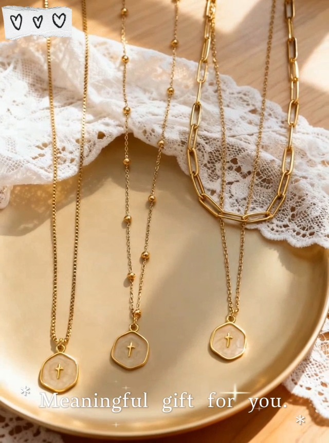 Amazon.com: Goenjoy Dainty Gold Cross Necklace for Women