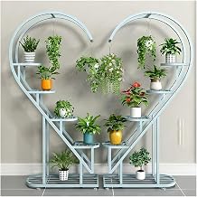 Bu 5 katl  metal bitki stand , i  mekanlar i in, asmak i in kancal  y ksek bir  i ek saks s  raf , kalp  eklinde merdiven bitki stand  ve