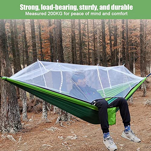 Camping Hammock Outdoor Hammock Portable Double Hammock With Net Flat Lay Hammock Tent Camping Accessories For Backyard Garden Camping Backpacking Survival Travel #TOP2