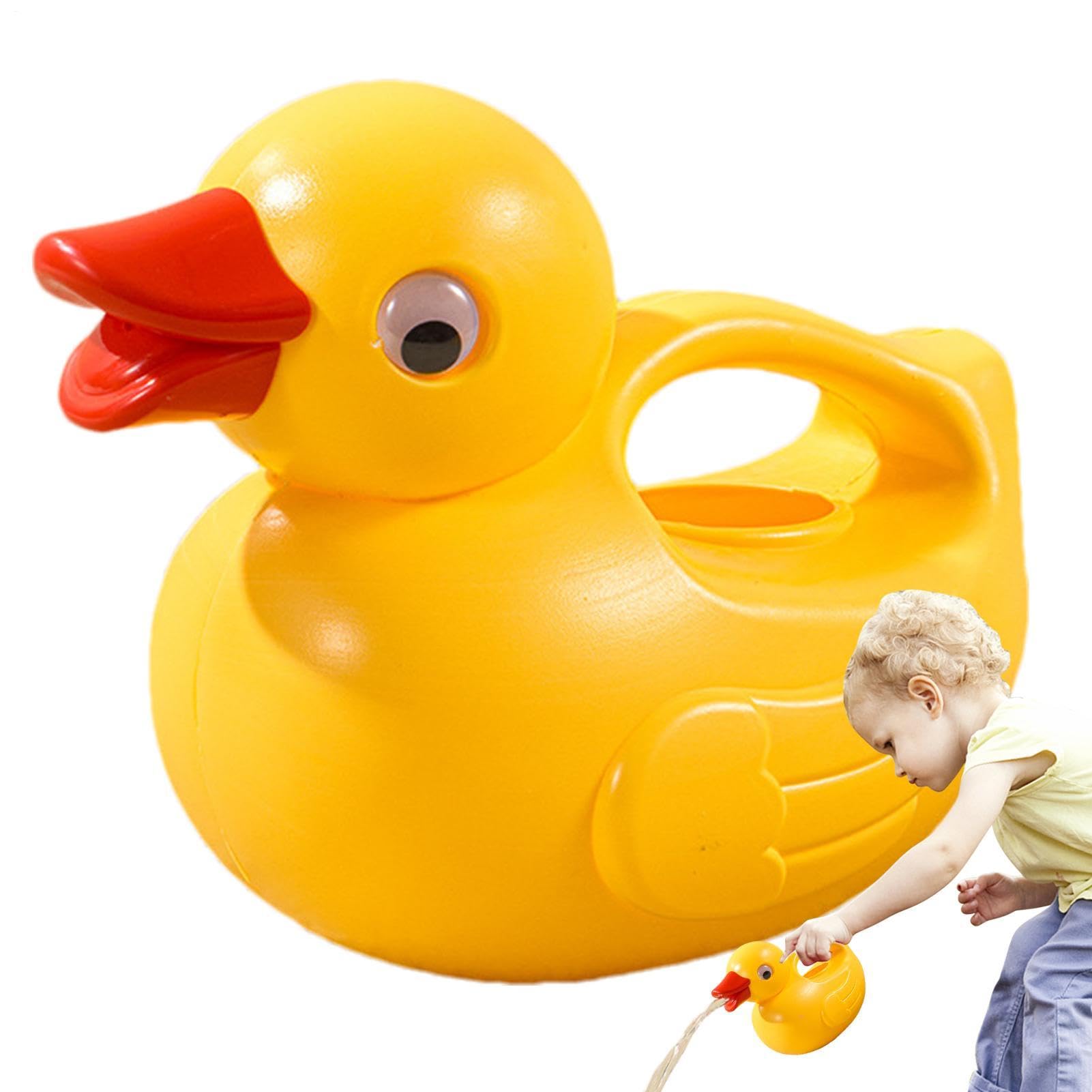 Cartoon Duck Watering Can - 18 Cm Kids Bath Toy, Animal Pot, Lightweight Sprayer | Durable Watering Can For Time Beaches, Swimming Pool, Garden, Outdoor Activities