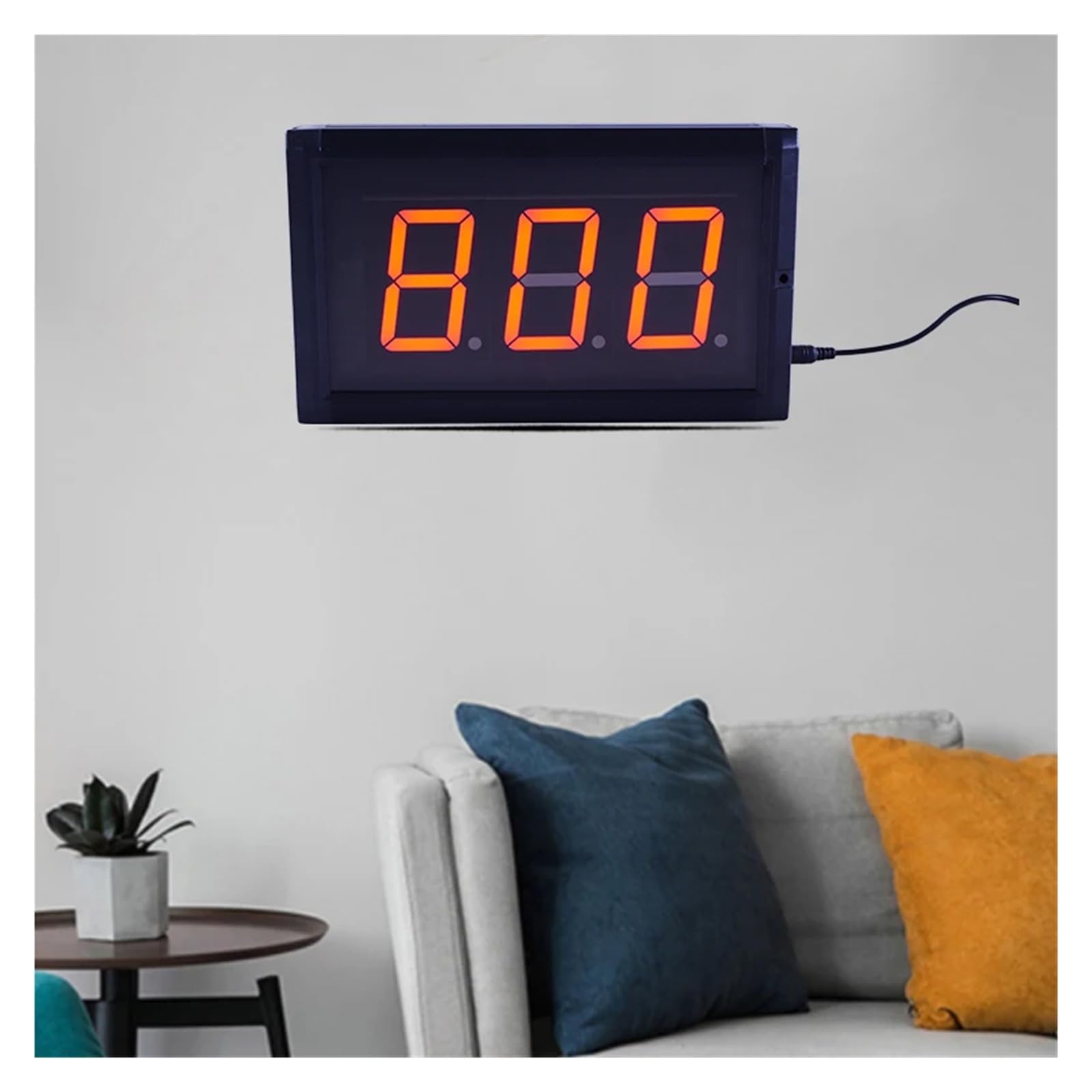 3 Zoll 3-stelliges LED-Display, digitaler Sicherheits-Tageszähler, Wandmontage, Fernbedienung, einseitiges, voll rotes Display Einsatz in Mehreren Szenarien