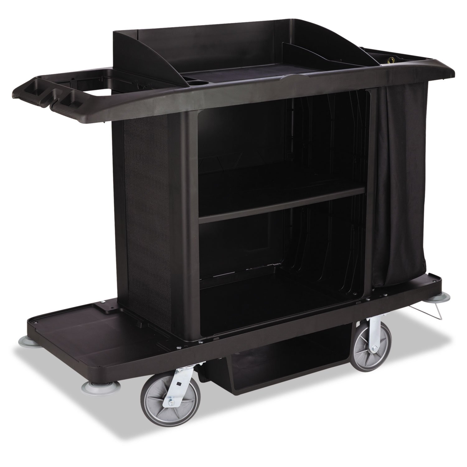 Rubbermaid Commercial Compact Housekeeping Full-Size FG618900BLA 1
