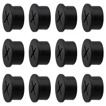 Desk Grommet, 3/4 Inch Flexible Rubber Grommets, Silicone Cable Cord Grommet Wire Hole Cover for Desk, Table and Other Furnitures12Pack