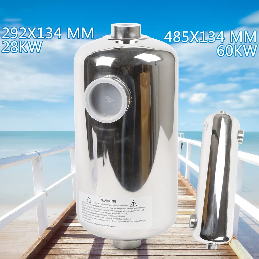 Chauffage Piscine 60kw Pompe A Chaleur Piscine Pompe Piscine Chauffage Piscine Acier Inoxydable SystèMes De Chauffage De Piscine éChangeur De Chaleur