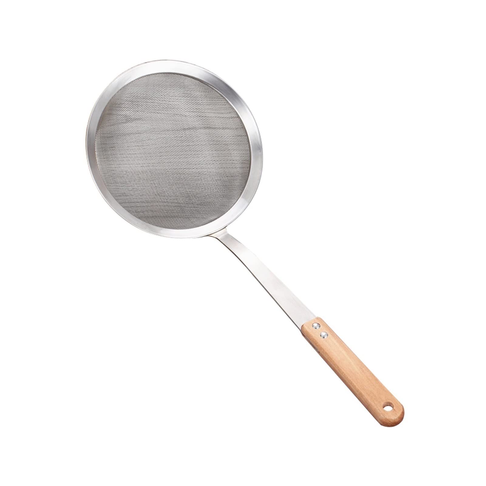 Espumadera de Cocina, colador de 4,5 Pulgadas con Mango Aislado, Malla de colador de Acero Inoxidable, Cuchara de Filtro pequeña for freír y escurrir (Color : 1pack)