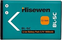 Hisewen BL-5C Akkumulátor 3.7V 2 Darabos Csomag Nokia Telefonokhoz és Rádiókhoz Újratölthető Elem 2