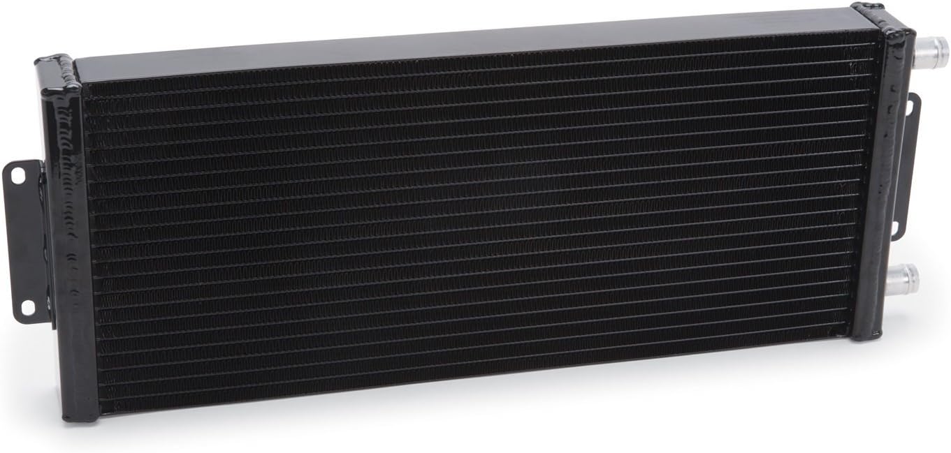 Edelbrock 15549 Supercharger Heat Exchanger Universal Dual Pass Single Row 20 in. W x 8 in. H x 2 in. D Black Supercharger Heat Exchanger