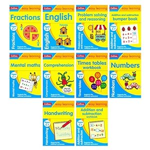 simpa 10PC Early Learning Educational Activity Book Sets – Supports Key Stage 1 Ages 5-7 Years National Curriculum Learning.