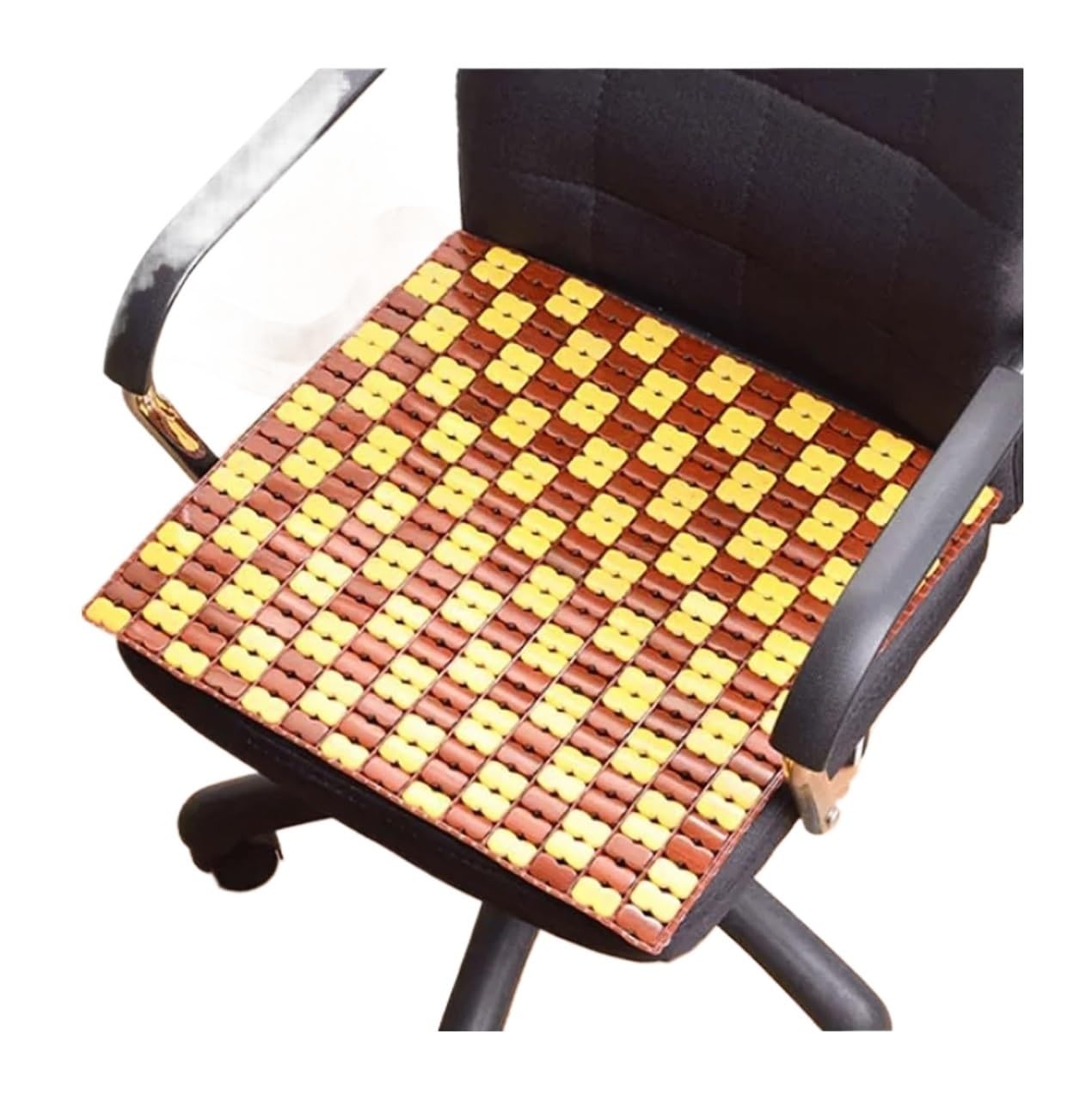 QCKNKMGG Cooling Bamboo Cushion Mat, Car Seat Cooling Pad Multicolor Multiple Sizes(Yellow Brown,45 * 130cm)