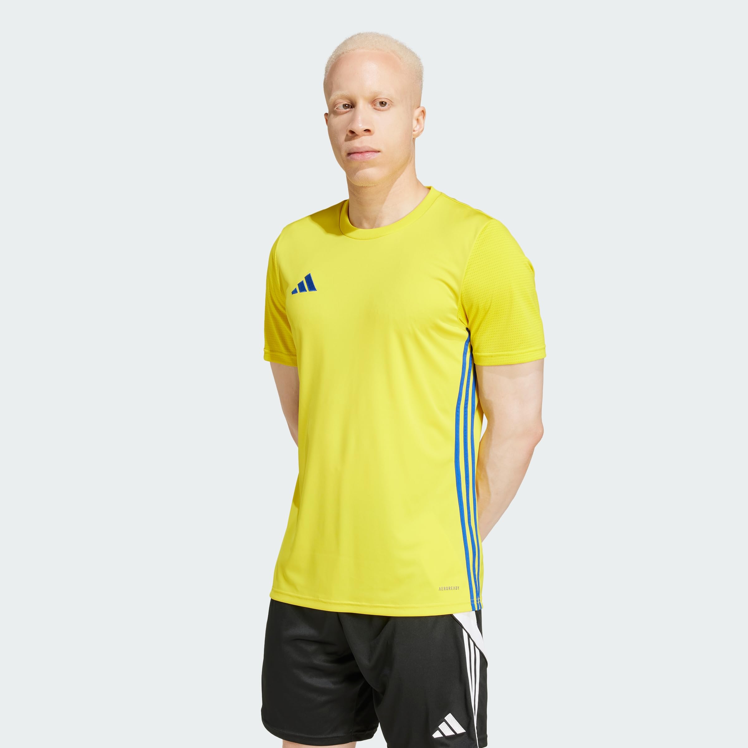 adidas Men's Tabela 23 Jersey Shirt, Team Yellow/Team Royal Blue, 4XL