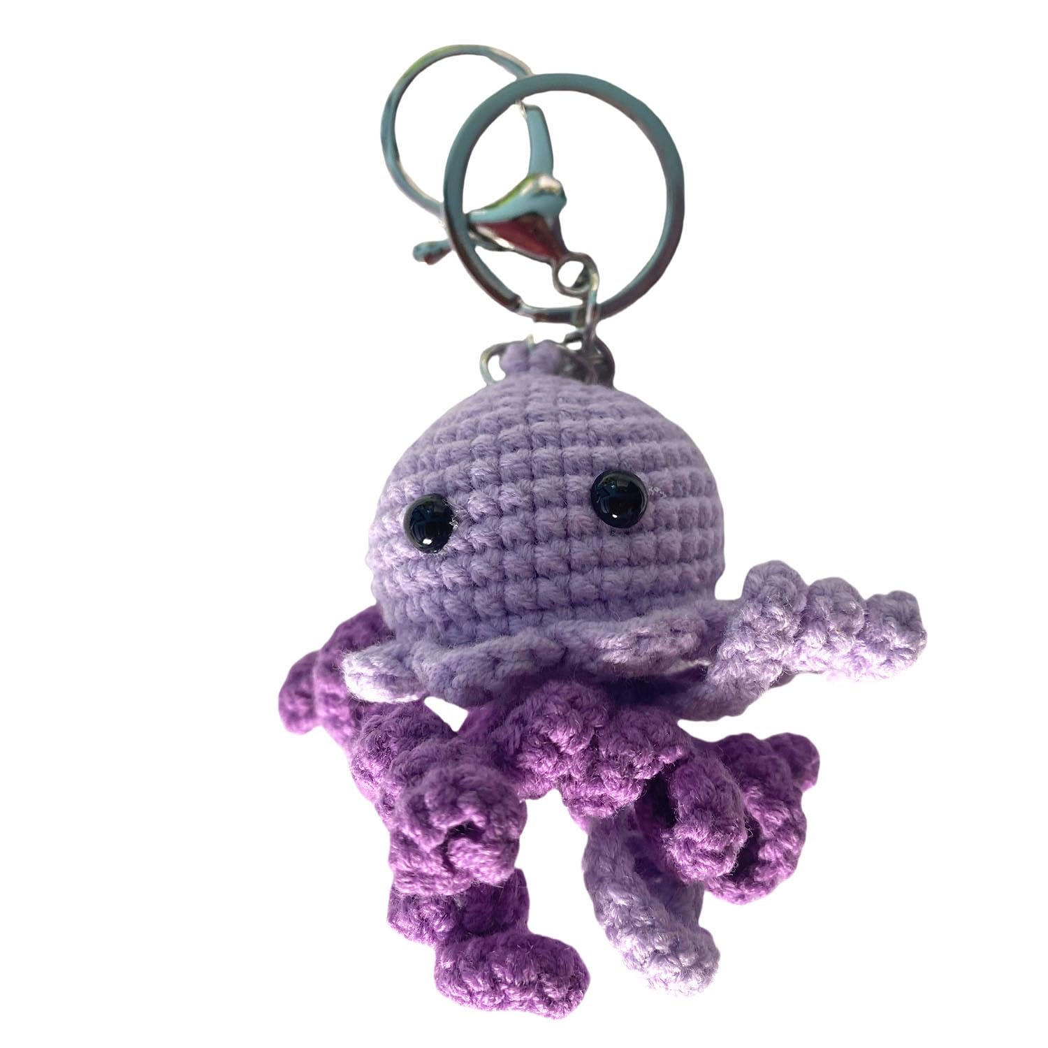 WikorunwaCrochet Keychain, Knitted keychain Charms for Women Girls, Cute Kawaii Backpack Pendant Accessories Handmade Gift