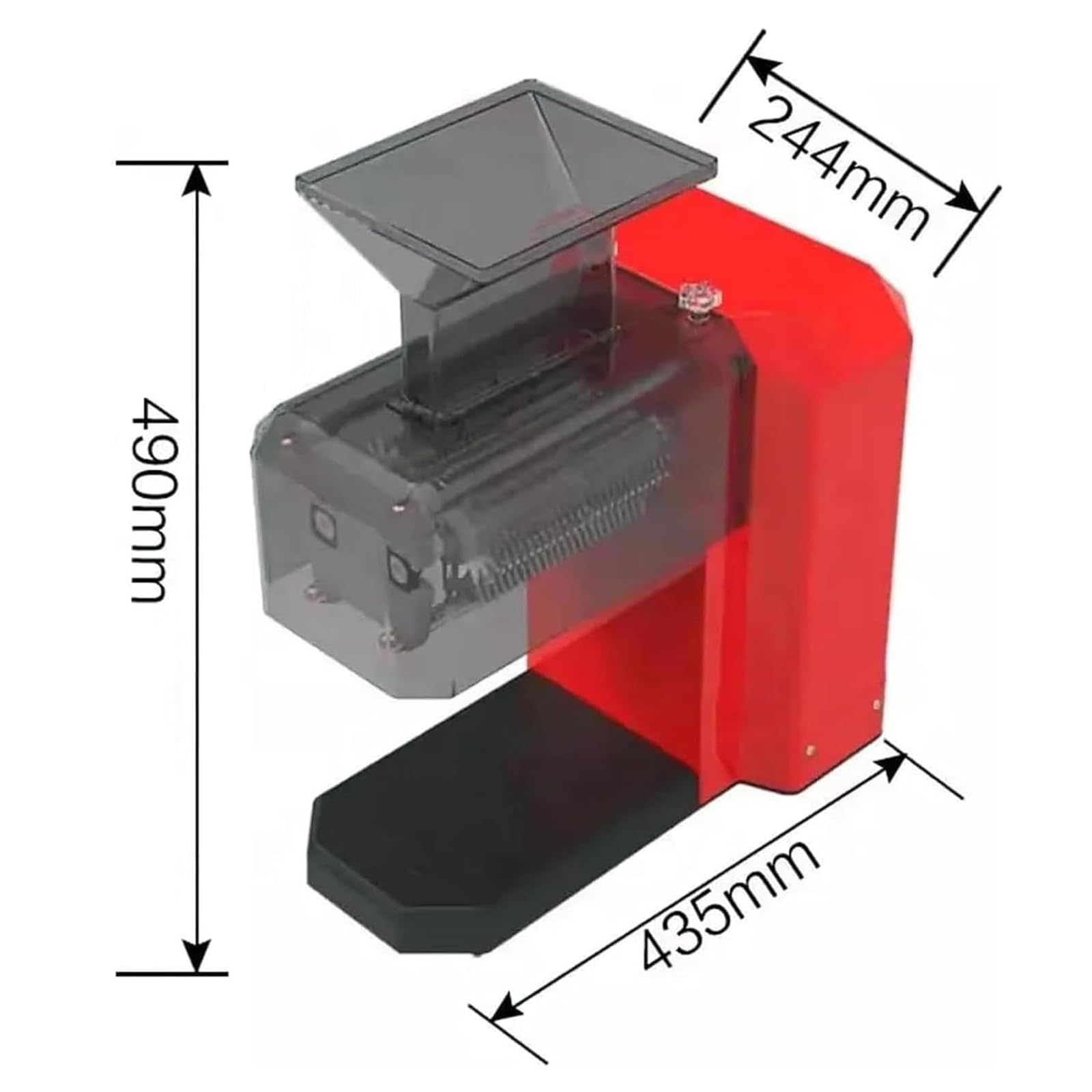 Batticarne, elettrico, 600 W, in acciaio inox, resistente, utensile da cucina per tagliare rapidamente la carne e una facile pulizia