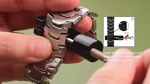 Miniatura 9 de NewWays Correa de metal compatible con Apple Watch Band