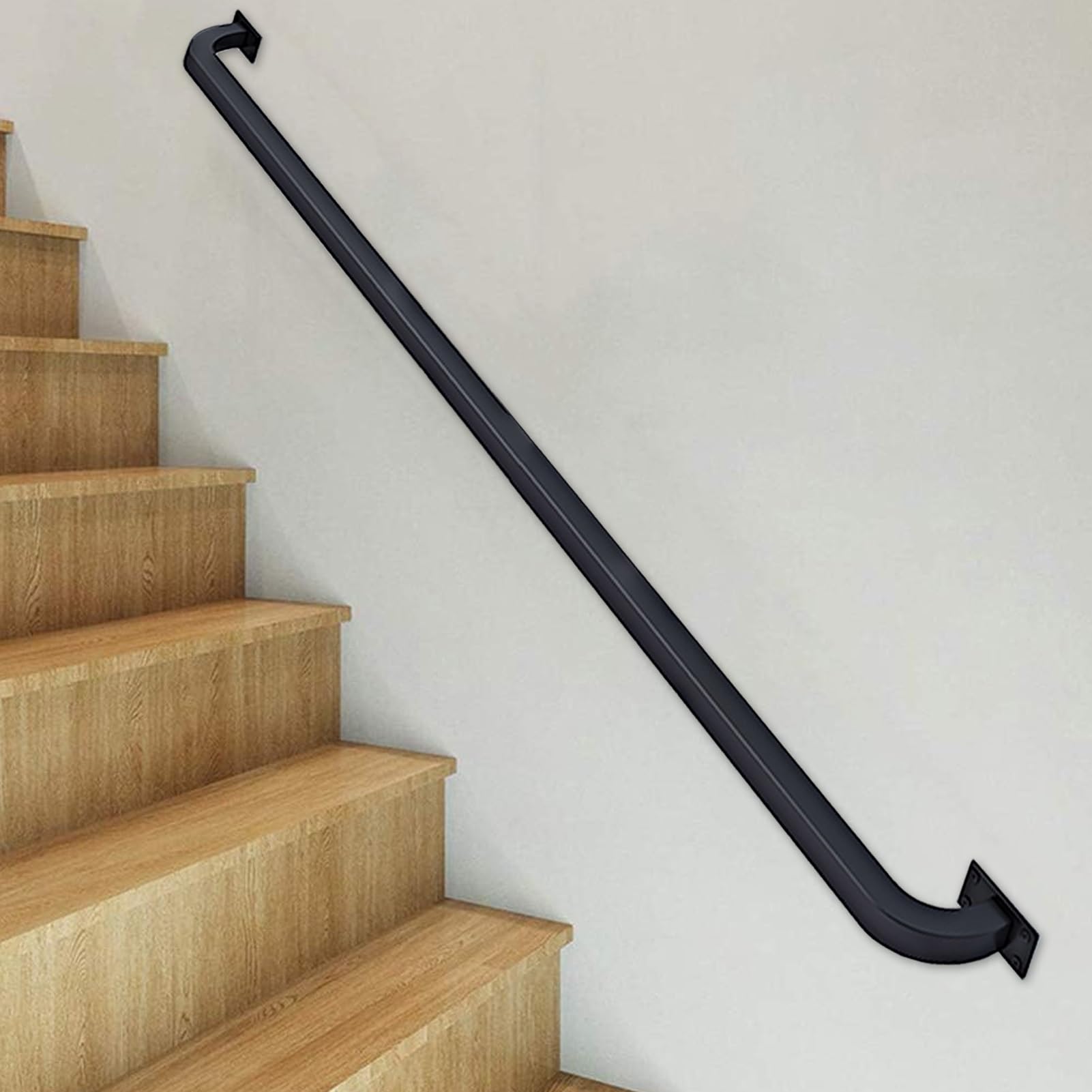 LWJSOCP Stair handrail Stair Handrails, Railing Set for Stairs | Wrought Iron Metal Handrail, Indoor Outdoor Stair Railings | Indoor Hand Railings, Barefoot Rail, Modern Decorations (Size :