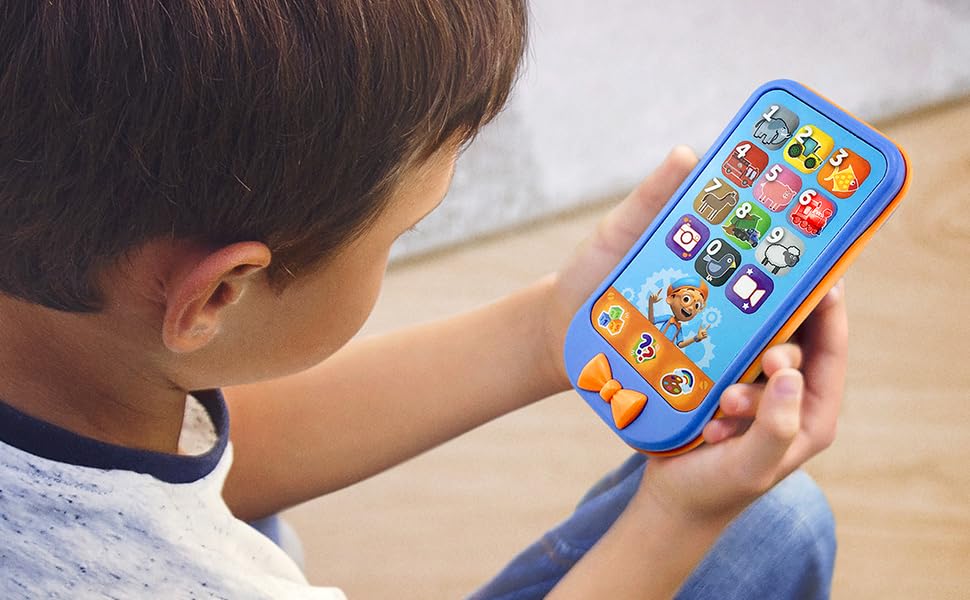 Image of Blippi Toy Phone for Toddler with Preschool Learning Games, Blippi Toys | Explore Numbers and Counting
