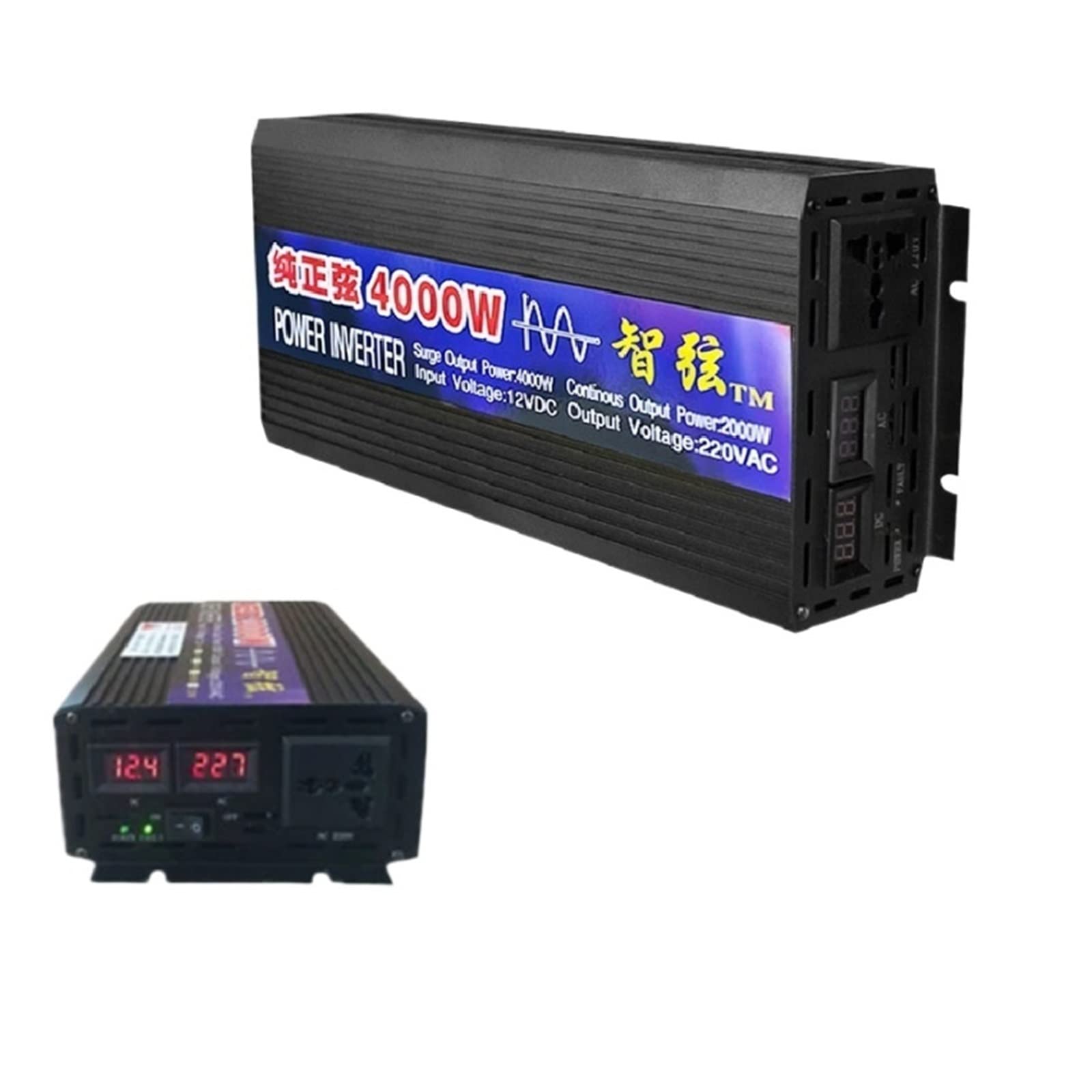 Convertisseur de voiture 24V 220V pour l'autonomie en camping-car et van