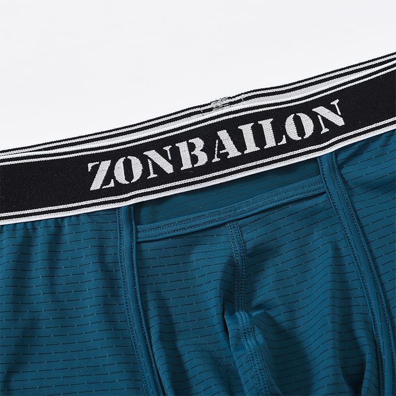 Bóxer de tiro bajo para hombre con bolsa bulge delantera transpirable 4