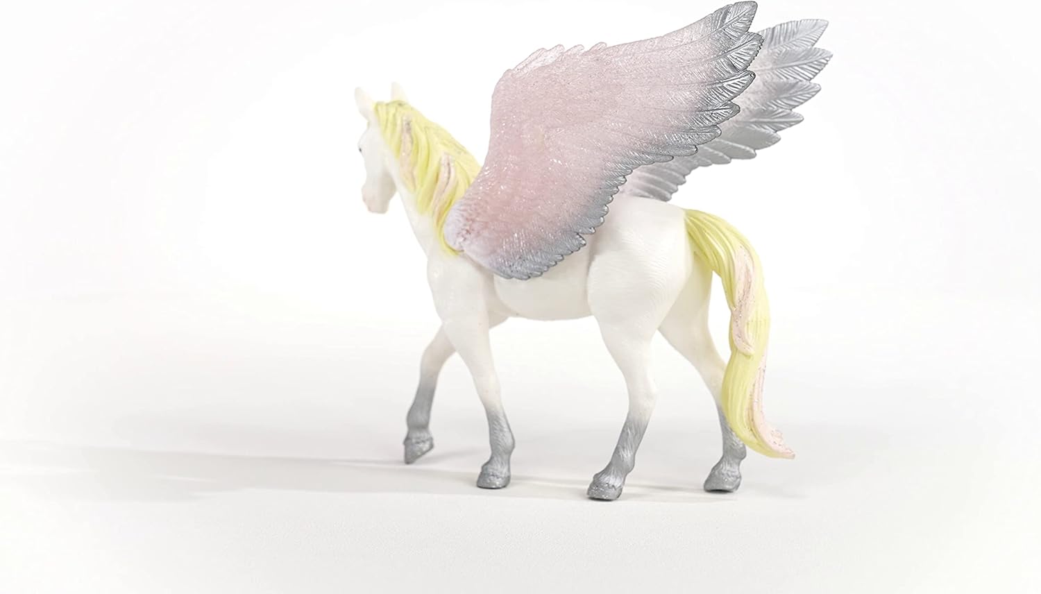 Schleich bayala, Unicorn Toys for Girls and Boys, Winged Horse Sunrise Pegasus Toy, Pink and Yellow, Ages 5+