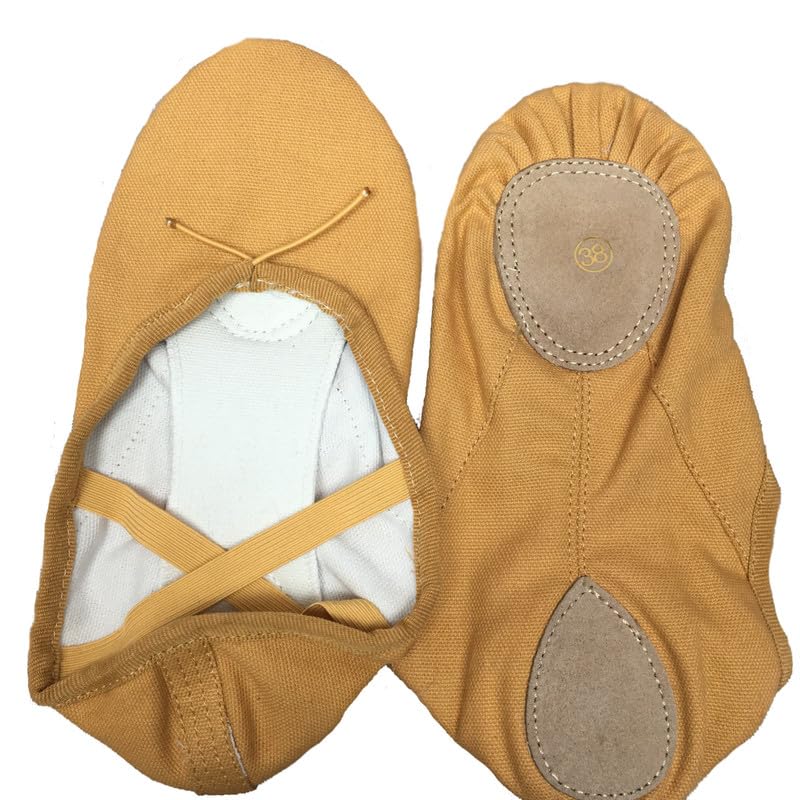 Image of IKAANYA Unisex Split Sole Canvas Flats Shoes for Ballet | Dance | Yoga