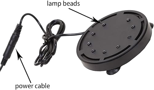 LONDAFISH Acuario Bubble Light Acuario Aire Piedra LED Luz Bomba de Aire Lámpara de Piedra de Burbuja