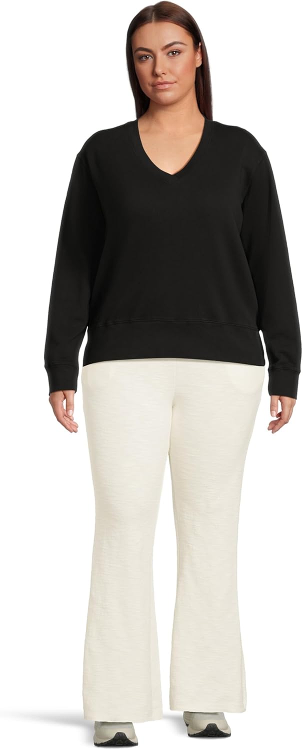Mod-O-Doc womens Long Sleeve Deep-v Neck Sweatshirt - Image 6