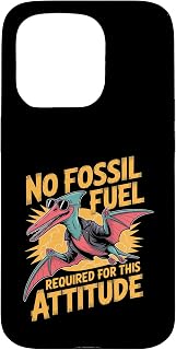 No Fossil Fuel Needed Pterodactyl Flying Dino Art Case for iPhone 15 Pro