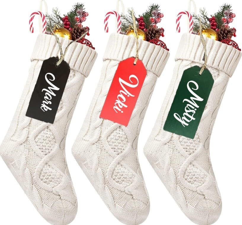 Personalized Wood Christmas Stocking Name tag, Wooden Christmas Ornament. Family Keepsake or Special