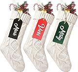 Personalized Christmas Stocking Wood Gift Tag Sign Hanging Name Tag