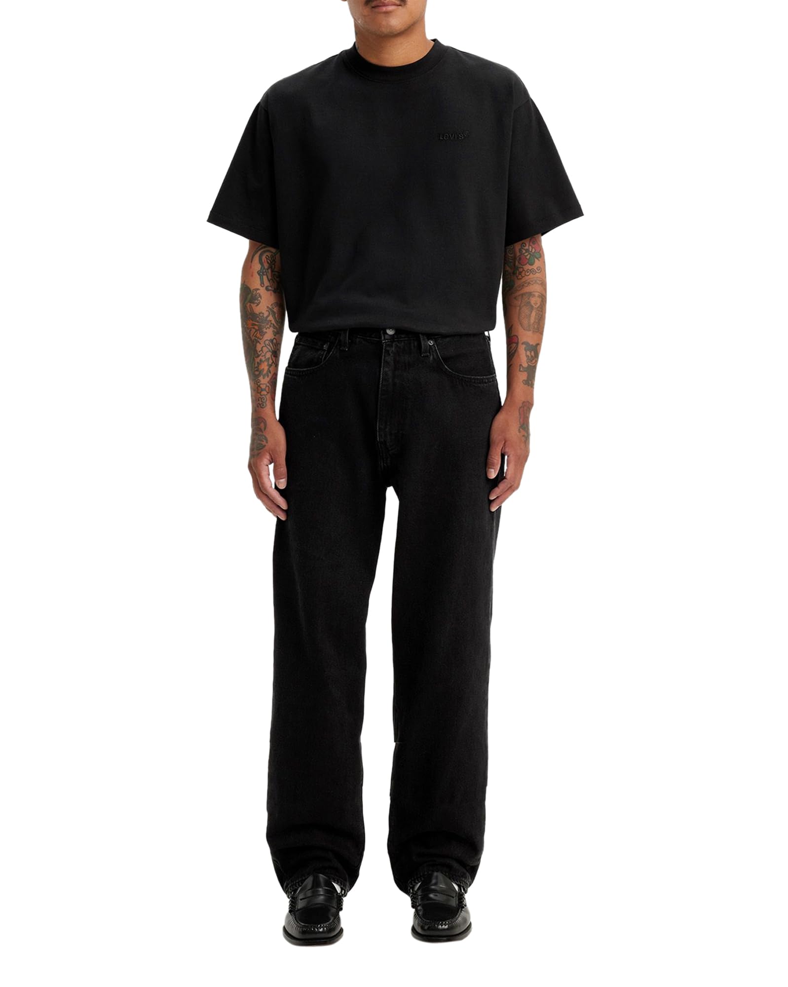 Levi's Men's Weome To The Rodeo - Black 568 Loose Straight Jeans Weome To The Rodeo Black 34 32