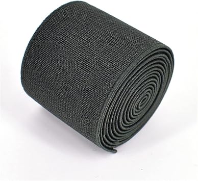 1 Roll Flat Elastic Cord 1.5-Inch Wide by 3-Yard Double-Side Twill Elastic Band#25 Dark Army Green