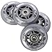 Ruote rotelle di ricambio pattini PU 72mm/82A 4pz + cuscinetti ABEC7 8pz Nils